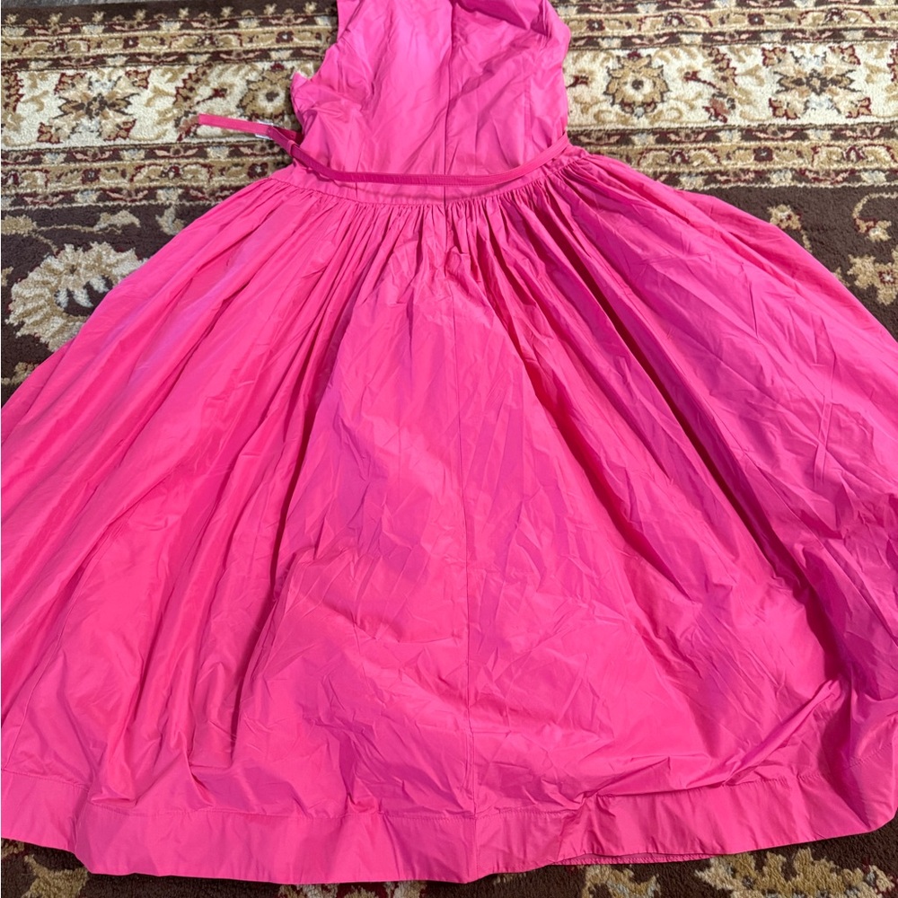 Karl Lagerfeld Hot Pink Fit-and-Flare Dress - Picture 9 of 9